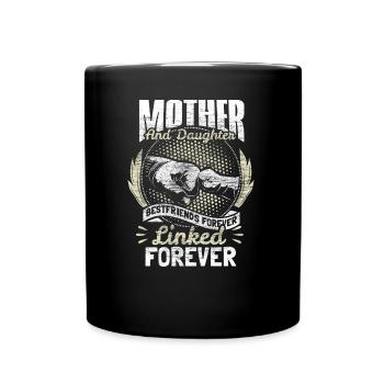 Mother and daughter Mother's Day Love - Full Colour Mug - black - Front