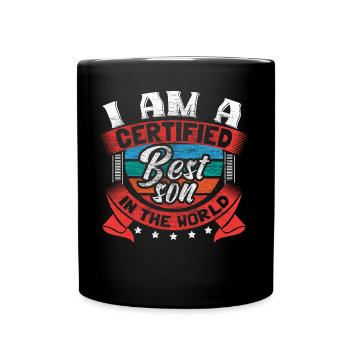 Idée de cadeau d’anniversaire du meilleur fils papa - Mug uni - noir - Devant