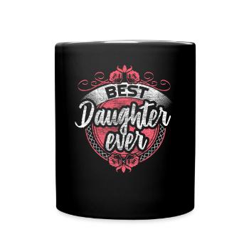 Best Daughter Parents Girl - Full Colour Mug - black - Front