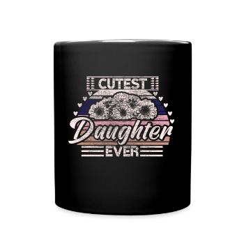 Fille de la famille Filles - Mug uni - noir - Devant