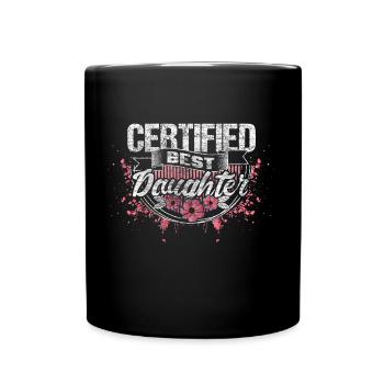 Fille Père Cadeau Drôle - Mug uni - noir - Devant