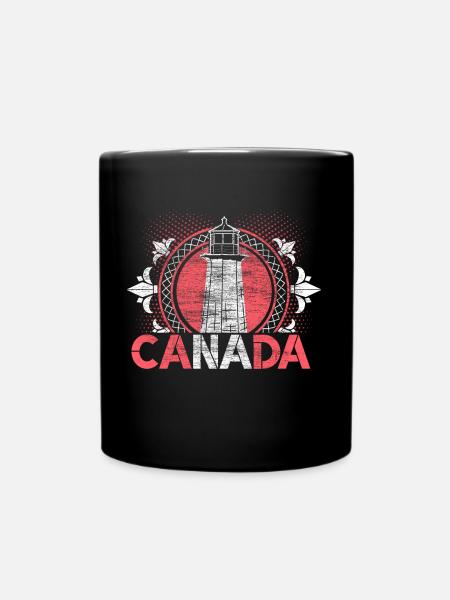 Kanada Schnee Herkunft - Tasse einfarbig - Schwarz