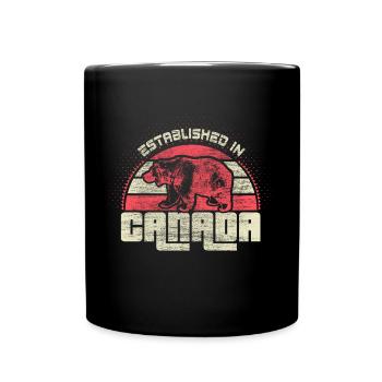 Origine acéricole Canada - Mug uni - noir - Devant