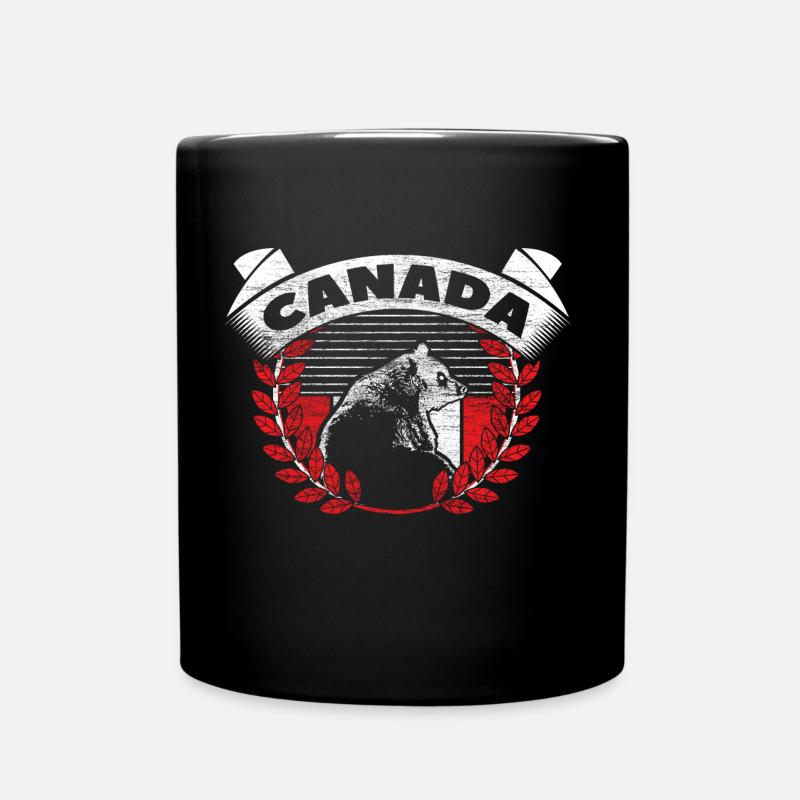 Élan du Canada Pays de naissance - Mug uni - noir
