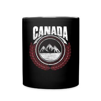 Cadeau d’origine wapiti du Canada - Mug uni - noir - Devant