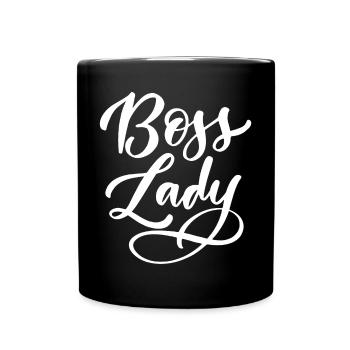 Lady Bos-s - Full Colour Mug - black - Front