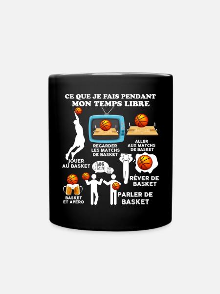 Passion basket citation sportif homme - Mug uni - noir
