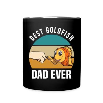 Goldfisch Haustier | Fische Goldfische Geschenke - Tasse einfarbig - Schwarz - Vorne