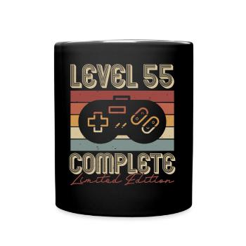 55 Anniversaire 55 ans Cadeau rétro - Mug uni - noir - Devant