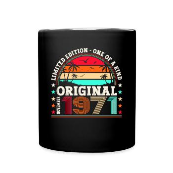 Original novembre 1971 Cadeau du 51e anniversaire - Mug uni - noir - Devant