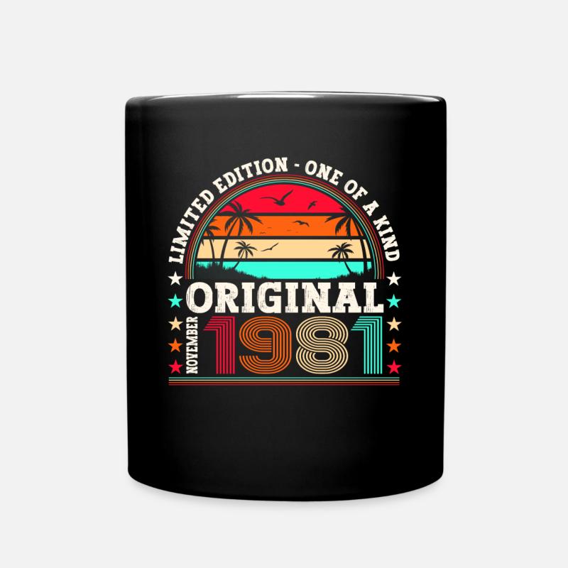 Original November 1981 41st birthday gift - Full Colour Mug - black