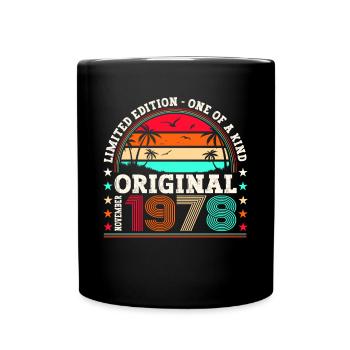 Original novembre 1978 Cadeau du 44e anniversaire - Mug uni - noir - Devant