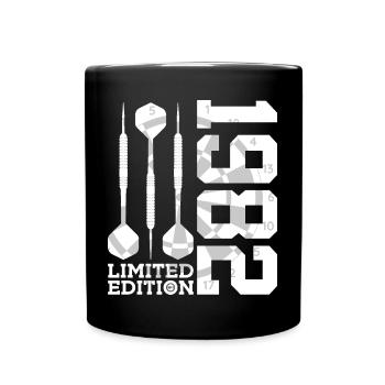LIMITED EDITION 1982 DARTS 44TH BIRTHDAY - Full Colour Mug - black - Front