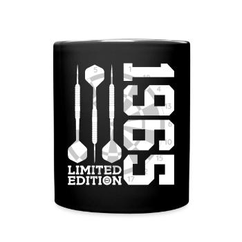 LIMITED EDITION 1965 DARTS 61. GEBURTSTAG - Tasse einfarbig - Schwarz - Vorne