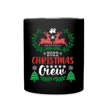 Rentier Weihnachten Pullover - Tasse einfarbig - Schwarz - Vorne