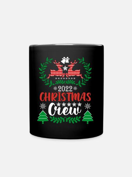 Rentier Weihnachten Pullover - Tasse einfarbig - Schwarz