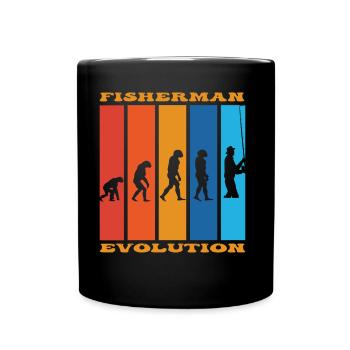 Angler Evolution - Full Colour Mug - black - Front