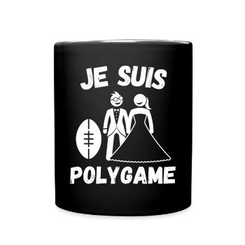 rugby, rugby sport, rugby humour - Mug uni - noir - Devant