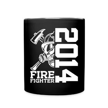 POMPIERS DU SERVICE DE POMPIERS 12E ANNIVERSAIRE 2014 - Mug uni - noir - Devant