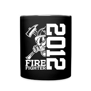 POMPIERS DU CORPS DE POMPIER 14E ANNIVERSAIRE 2012 - Mug uni - noir - Devant