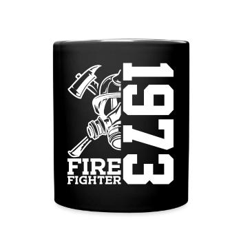 53E ANNIVERSAIRE BRIGADE DES POMPIERS 1973 - Mug uni - noir - Devant