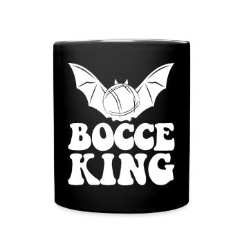 Bocce King Boules Bal Halloween Costume Boule Bocce - Mug uni - noir - Devant