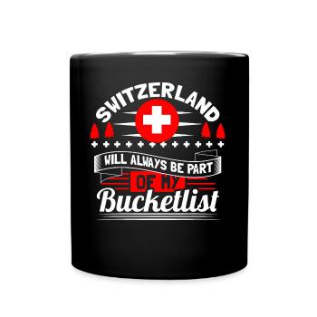 Schweiz Neutralität Staat - Tasse einfarbig - Schwarz - Vorne