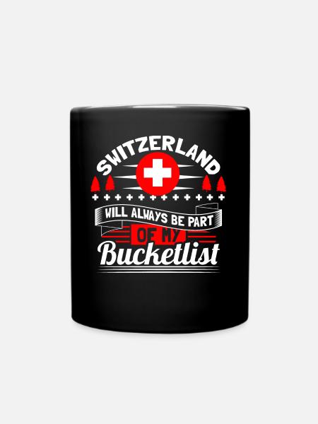 Schweiz Neutralität Staat - Tasse einfarbig - Schwarz