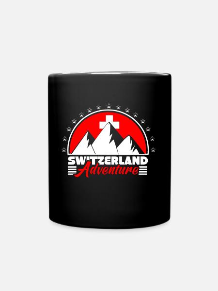 Schweiz Schweizer Staat - Tasse einfarbig - Schwarz