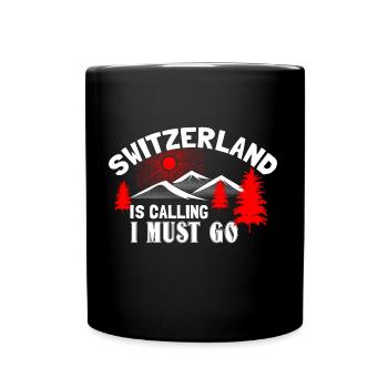 Suisse Suisse Pays Cadeau - Mug uni - noir - Devant