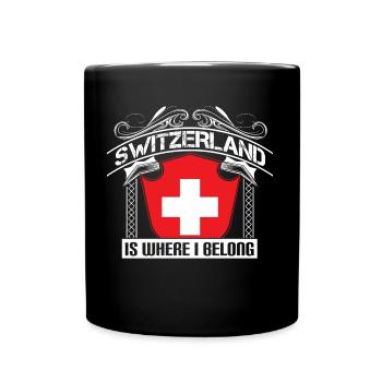 Suisse Origine Cervin - Mug uni - noir - Devant
