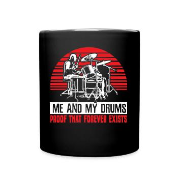Batterie Rock - Mug uni - noir - Devant