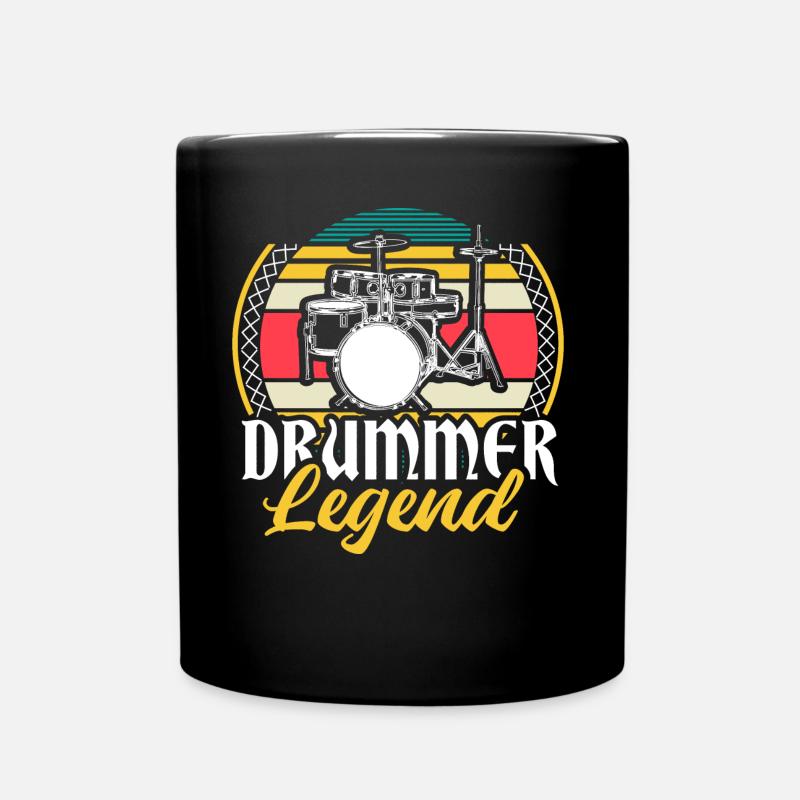 Drums Drumsticks Drumsticks Idée cadeau - Mug uni - noir