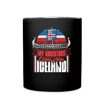 Iceland State - Full Colour Mug - black - Front
