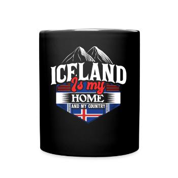 Idée cadeau Iceland Island Origin - Mug uni - noir - Devant