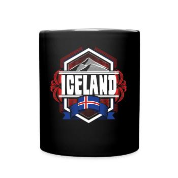 Icelandic Icelandic Country - Full Colour Mug - black - Front