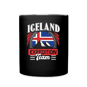Iceland Gift - Full Colour Mug - black - Front
