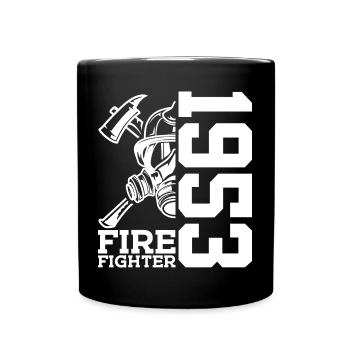 73E ANNIVERSAIRE BRIGADE DES POMPIERS 1953 - Mug uni - noir - Devant