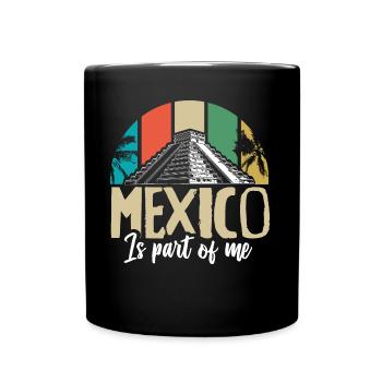 Mexiko Kaktus Staat - Tasse einfarbig - Schwarz - Vorne