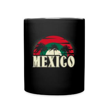 Mexiko - Tasse einfarbig - Schwarz - Vorne