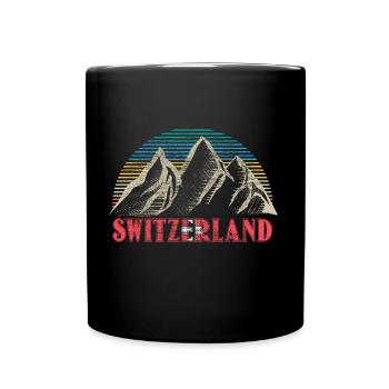 Suisse Cadeau d’origine suisse - Mug uni - noir - Devant