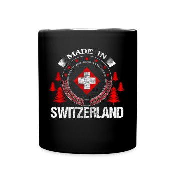Cadeau de la fierté suisse - Mug uni - noir - Devant