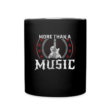 Cadeau sonore de guitare - Mug uni - noir - Devant