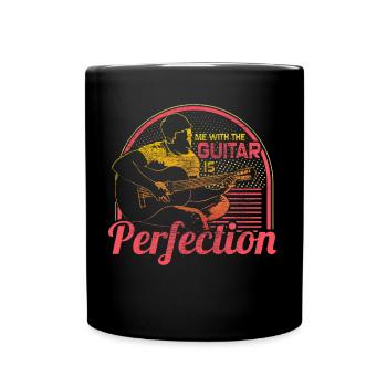 Gitarre Heavy Metal Geschenkidee - Tasse einfarbig - Schwarz - Vorne