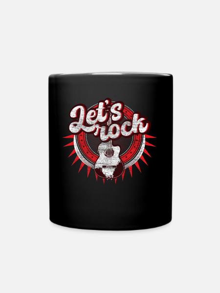 Gitarre Gitarrist Musik - Tasse einfarbig - Schwarz