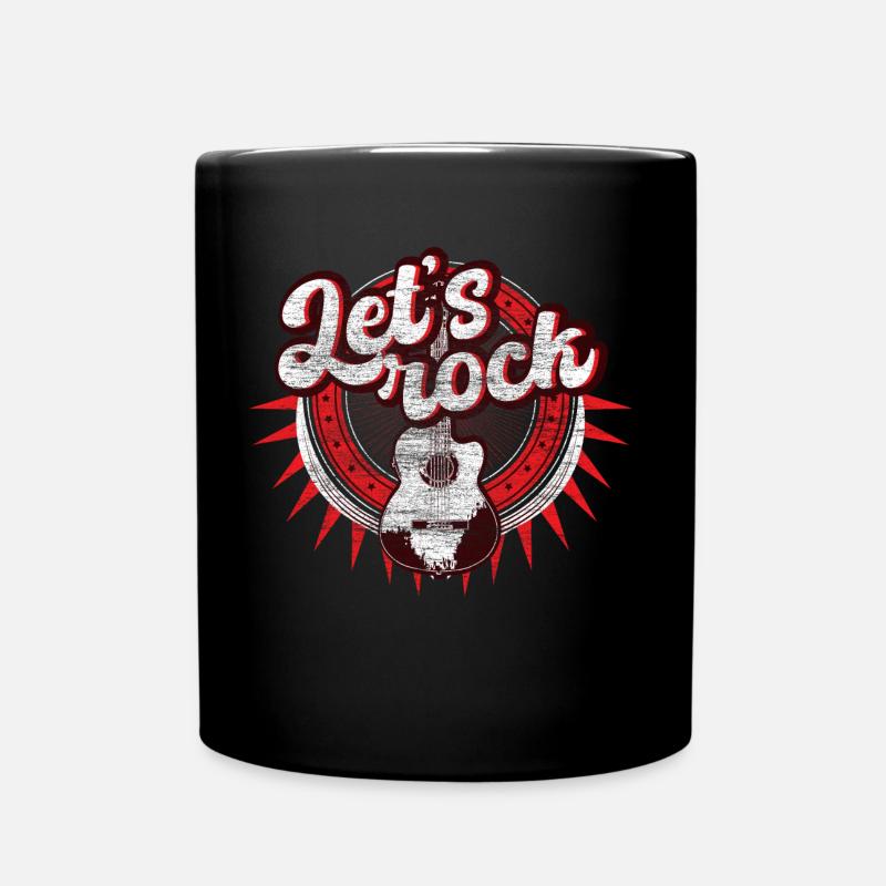 Gitarre Gitarrist Musik - Tasse einfarbig - Schwarz