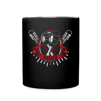 Cadeau du drapeau de cactus du Mexique - Mug uni - noir - Devant