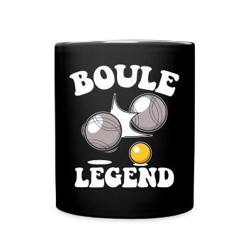 Boule Legend Tenue de pétanque pour Bouler pour - Mug uni - noir - Devant