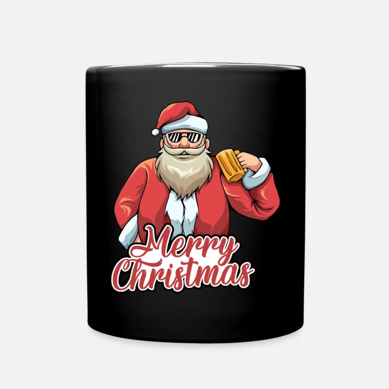 Weihnachten Weihnachtsmann Geschenke - Tasse einfarbig - Schwarz