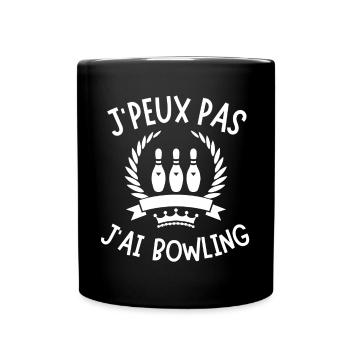 Bowling, joueur de bowling, fan de bowling - Mug uni - noir - Devant